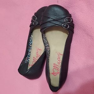 Jelly Pop Black Flats